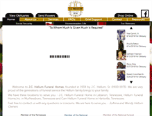 Tablet Screenshot of jchellumfuneralhomes.com